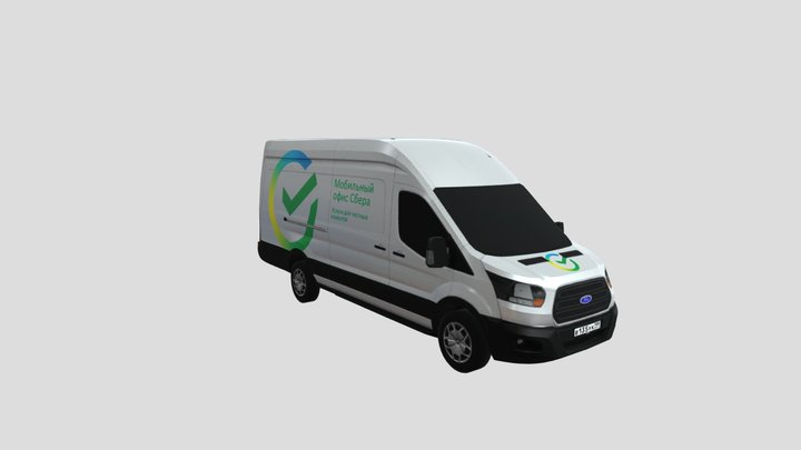 Ford Transit - Sberbank mobile office 3D Model