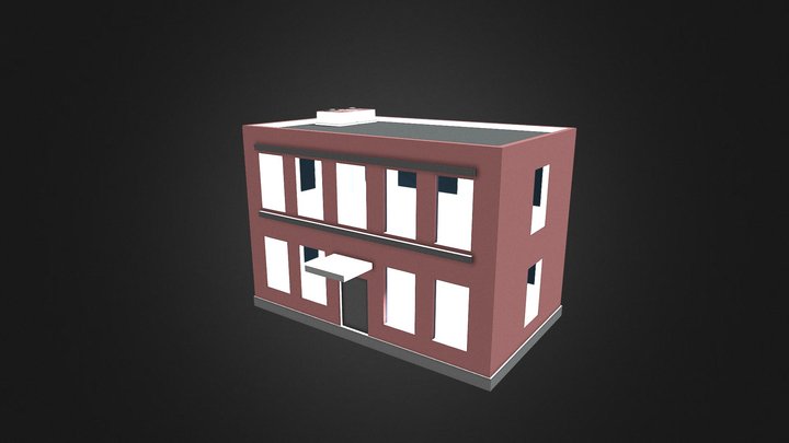 Lowpoly House 01 3D Model
