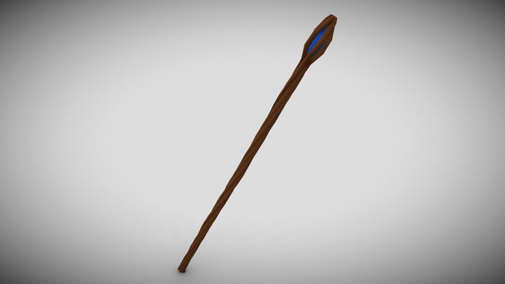 Wizard's Staff 3D Model