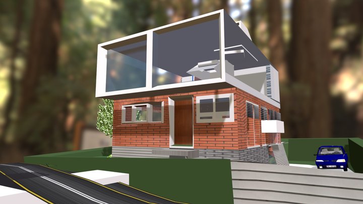 Moradia_ Casal_ De_ Cambra3D_alçados2.3 3D Model