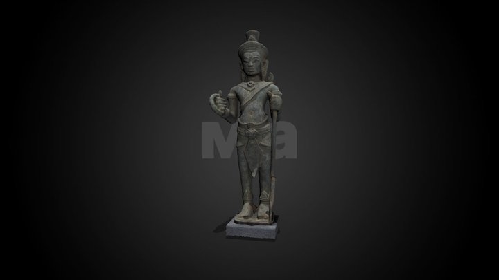 Cambodian Bhikshatana, 12th C CE – Gratis 3D-model STL