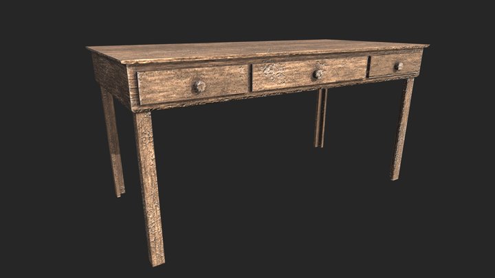 Wooden Table – Free 3D Model STL