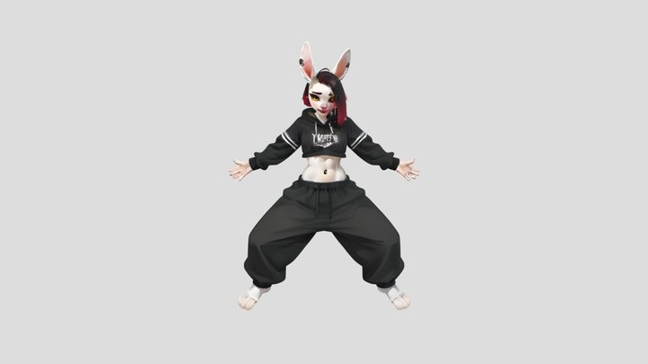 Kaninchen the goth murder rabbit 3D Model