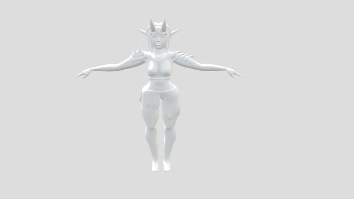 Demon Lady 3D Model