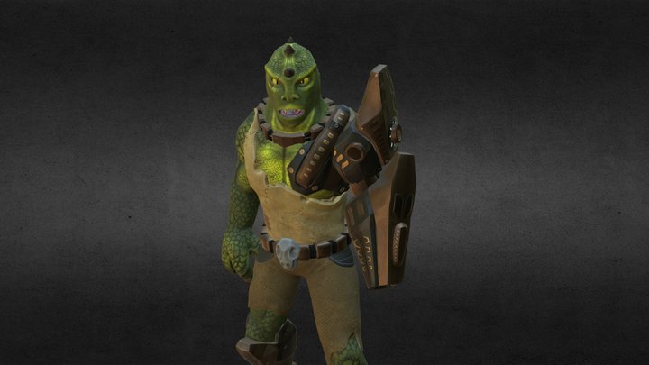 Reptilian Grunt 3D Model