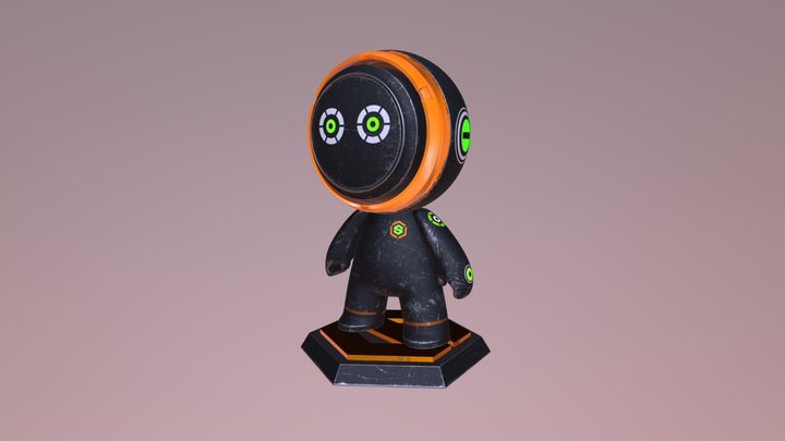 Junk Bot 3D Model