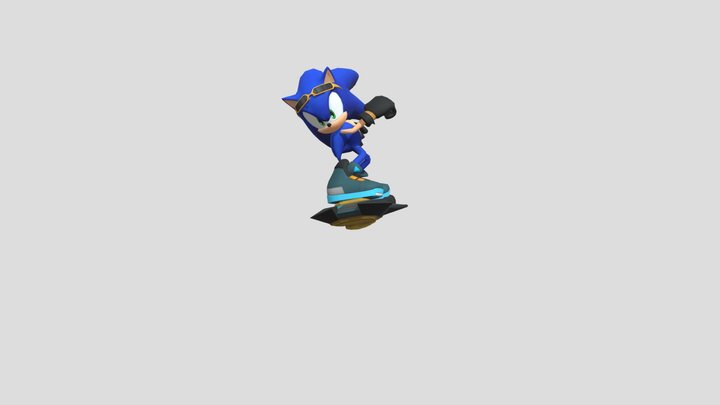 riders/extreme gear sonic (turbulent gold) – Modèle 3D gratuit STL