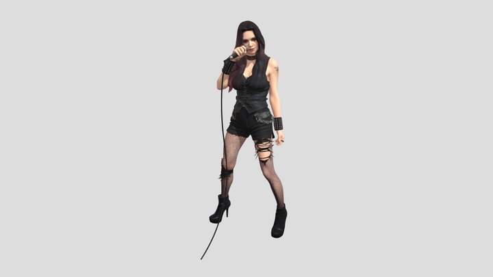 Rock Goddess on Stage – Free 3D Model STL
