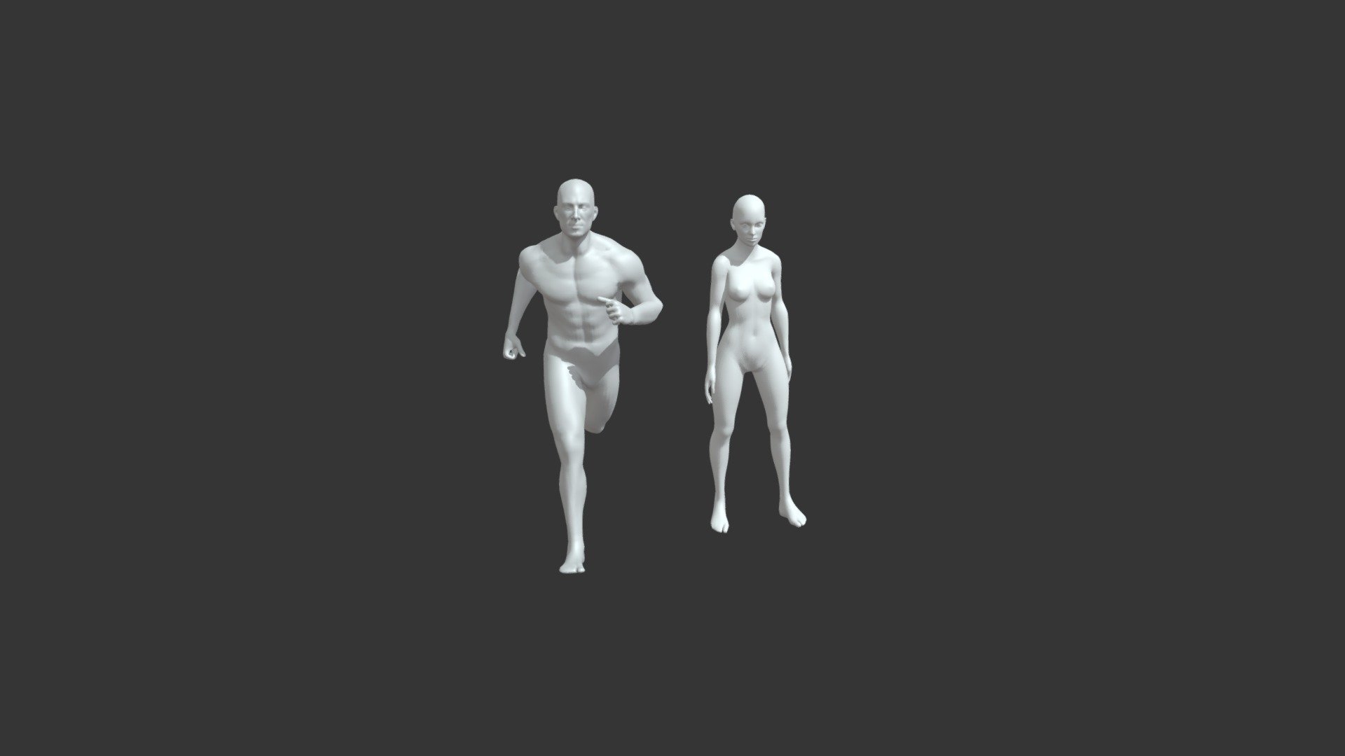 Male and Female Body Base Mesh 3D Model 20k Poly - Buy Royalty Free 3D  model by 3DDisco (@3DDisco) [0607d17]