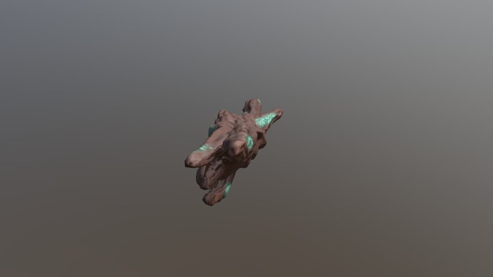SWAMP TREE TRUNK 3D Model