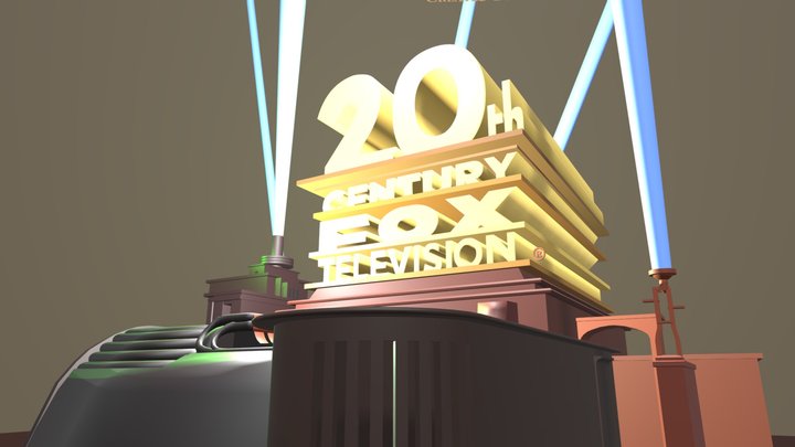 20th Century Fox Television logo 2007 remake v5 3D Model