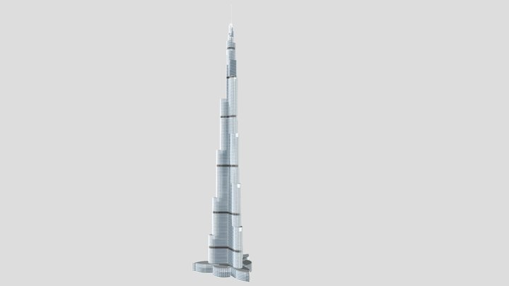 The Burj Khalifa 3D Model