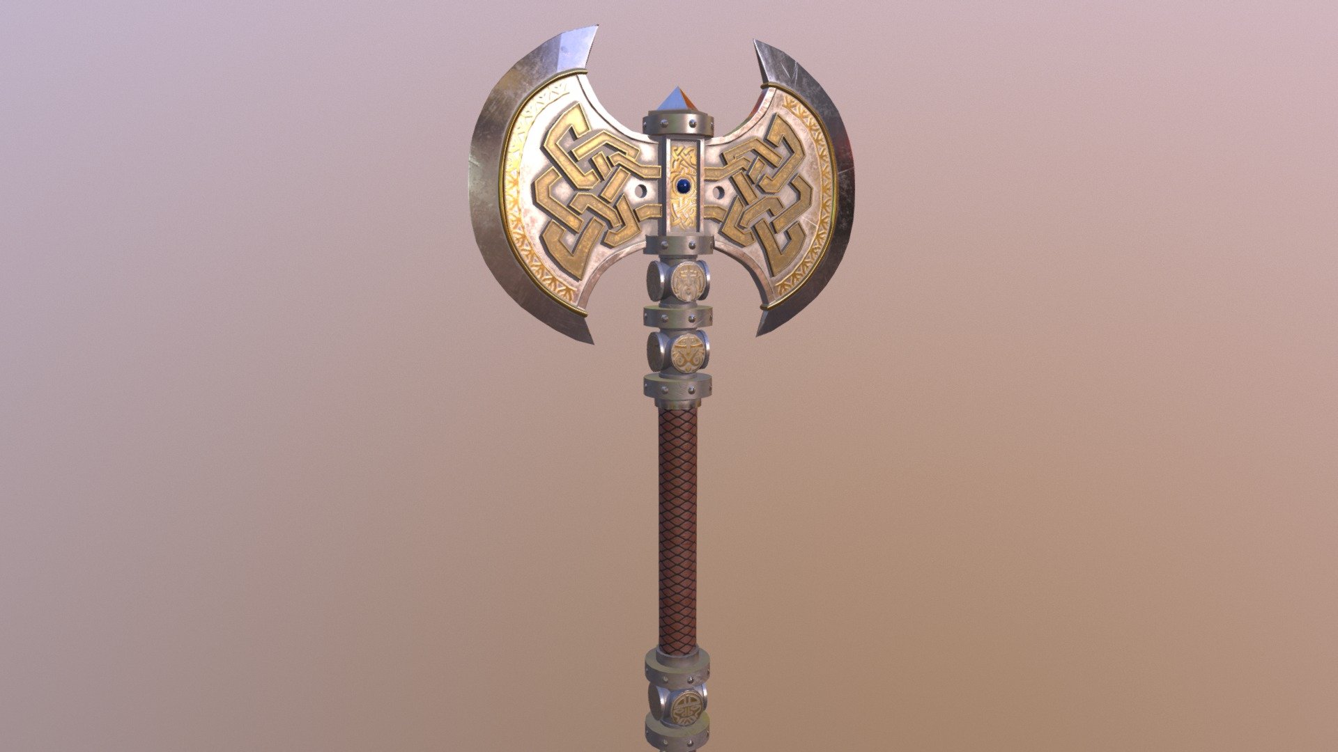 Dwarven Axe (Game Asset) - 3D model by Alex-Archer [d16867d] - Sketchfab