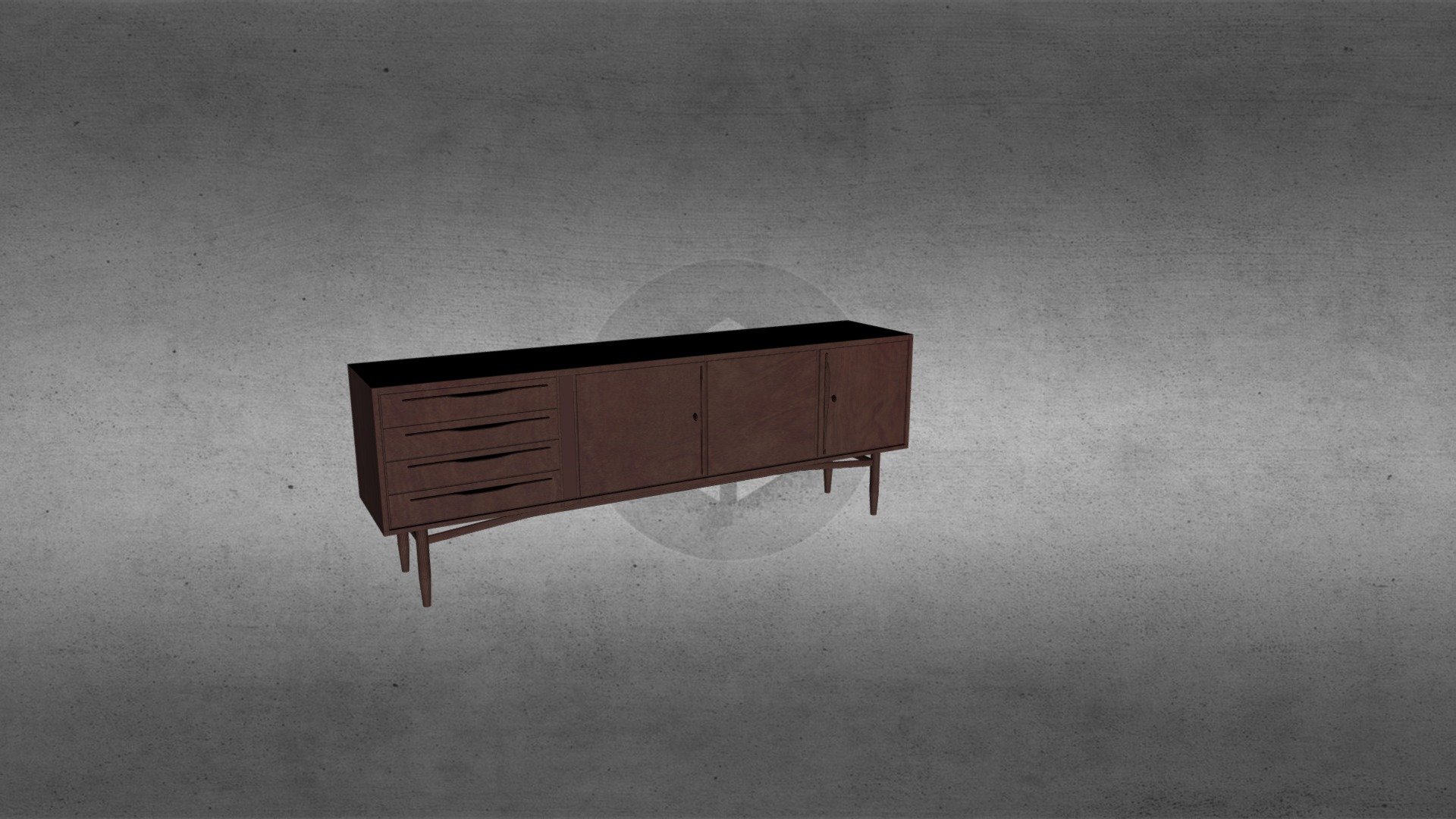 Teak Sideboard by SwissTeak - Download Free 3D model by mmaarriioo ...