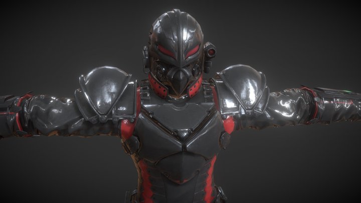 Tekken force soldier 3D Model