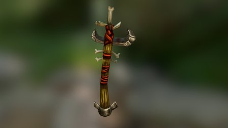 First Keeper's Bone Axe 3D Model