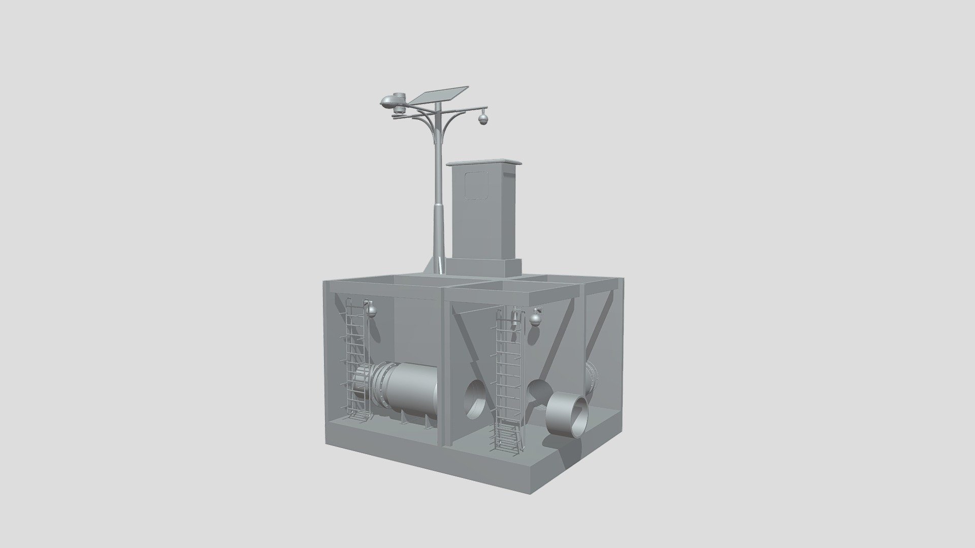 智能柔性分流井设备 — Sketchfab embed 3D viewer