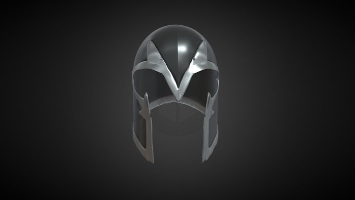 Magnetto Helmet 3D model 3D Model
