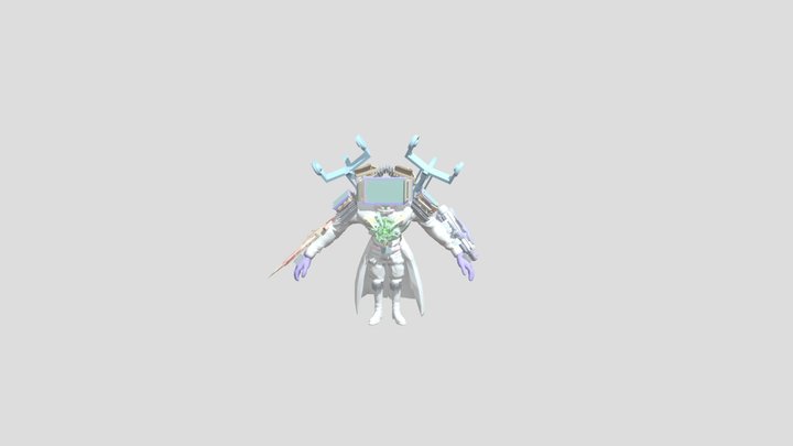 Dye Tv Titan Model 3D Model