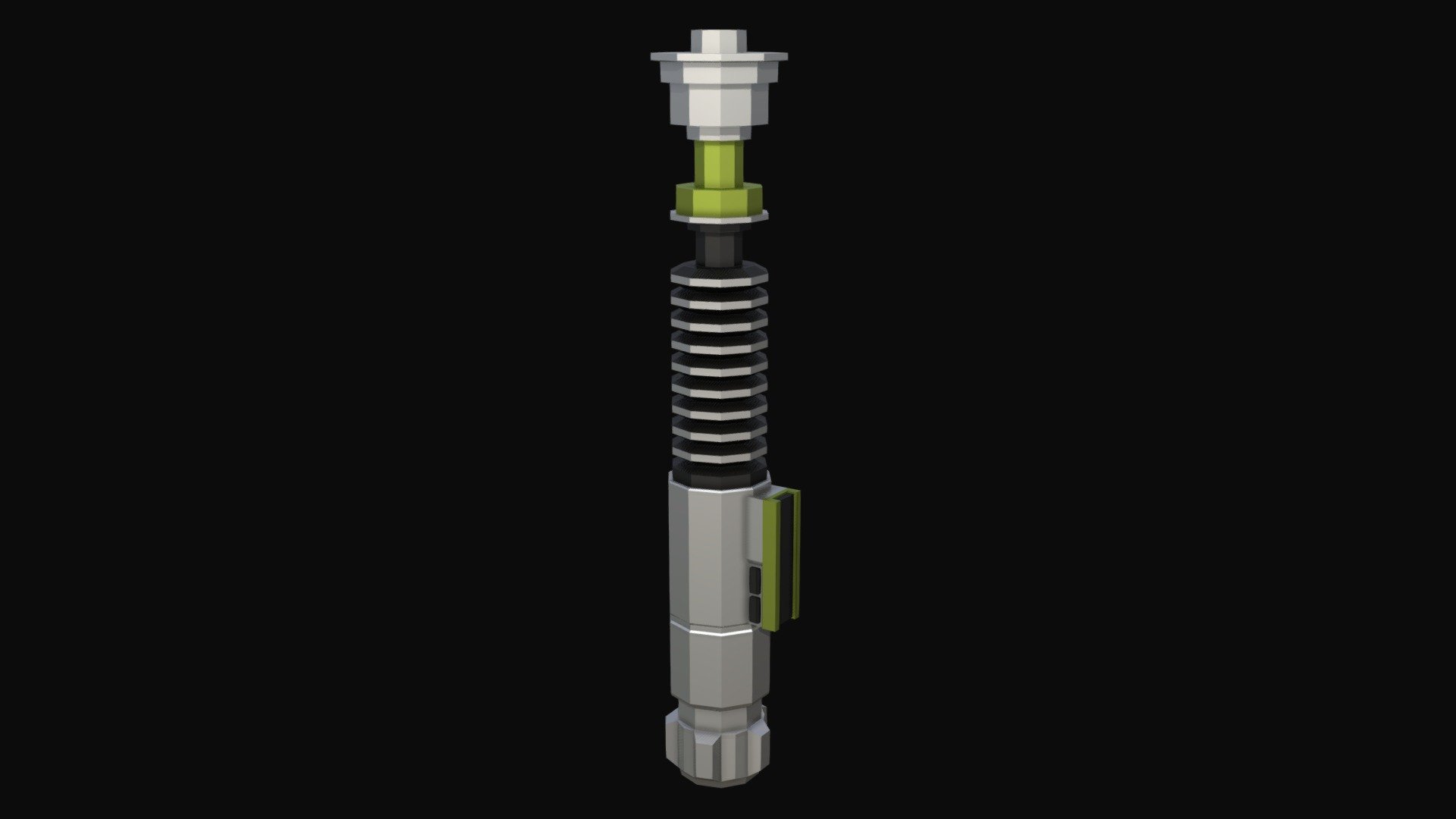 Luke Skywalker Lightsaber Low Poly Buy Royalty Free 3D model by BundemGames (BundemG