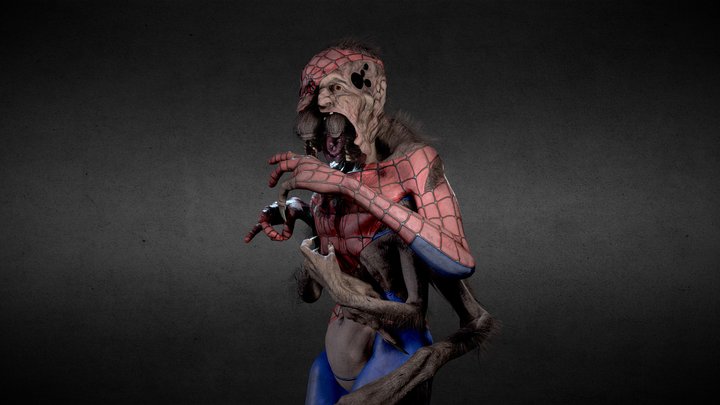 The Man-Spider 3D Model