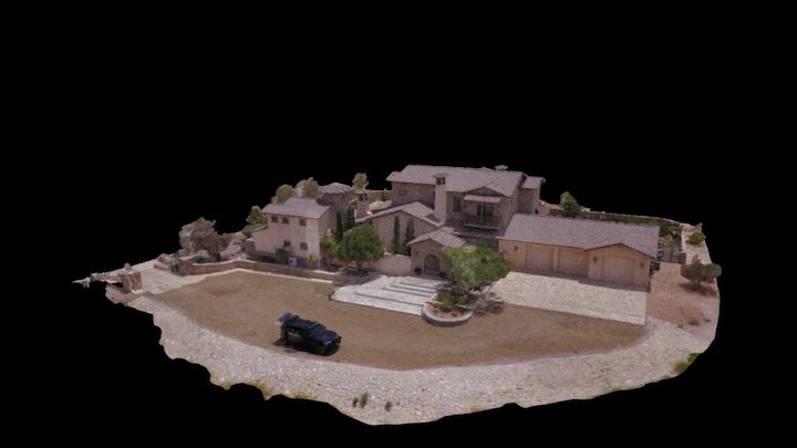 Big House Simplified 3d Mesh 3D Model