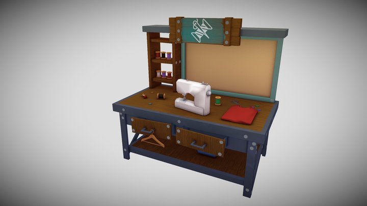 Tailoring Workbench 3D Model