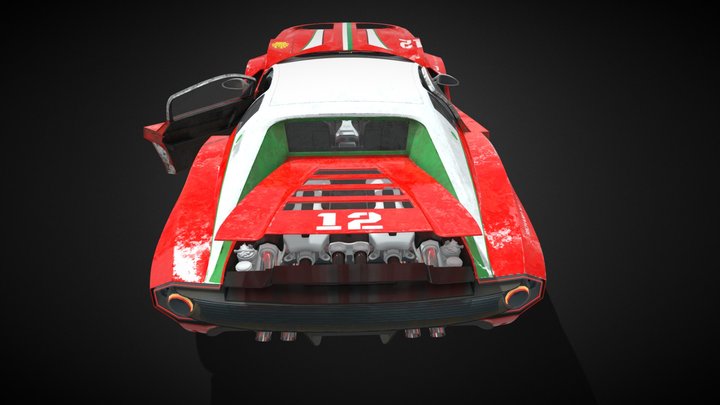 Concept car - Original design - Animated 3D Model