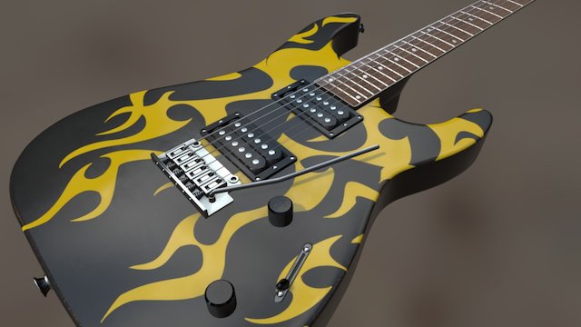 Guitar 3D Model