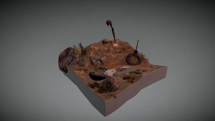 WW2 Environment 3D Model