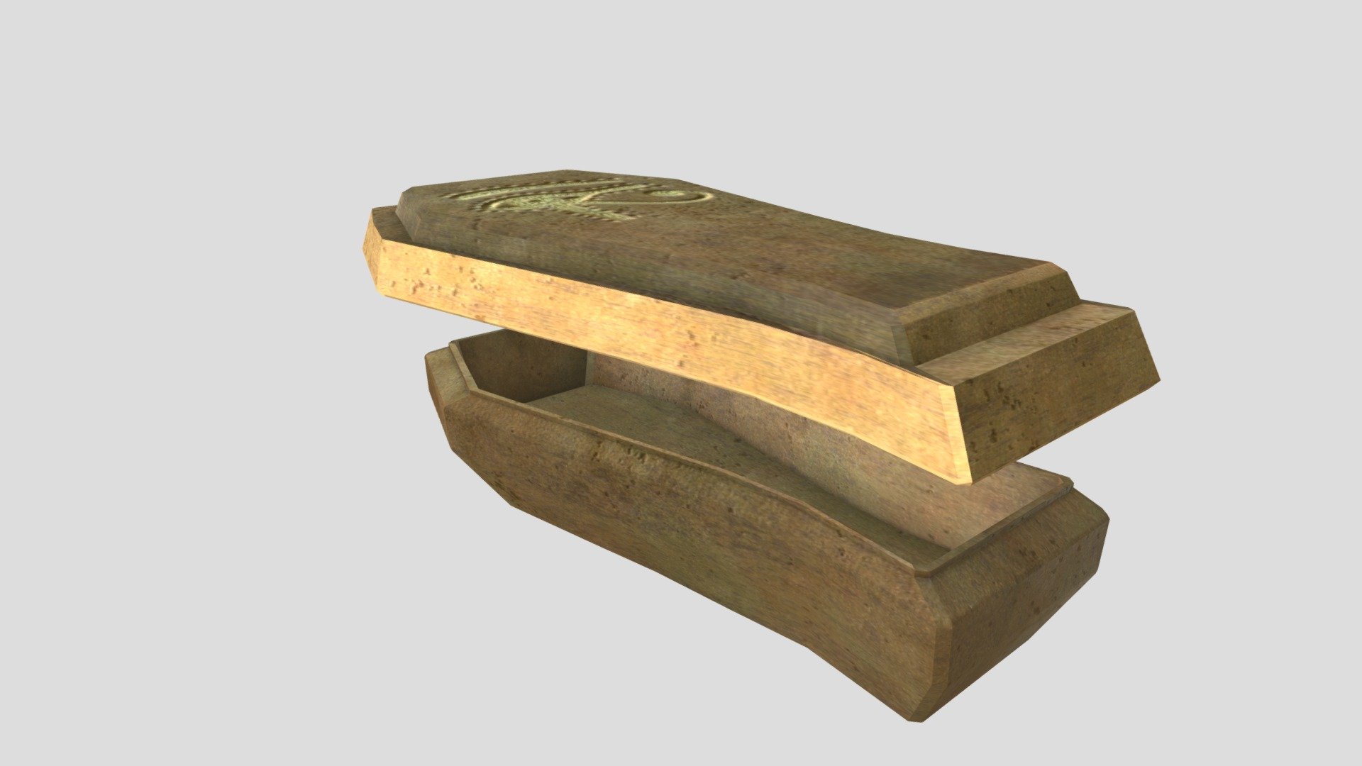 Classic egyptian fantasy coffin