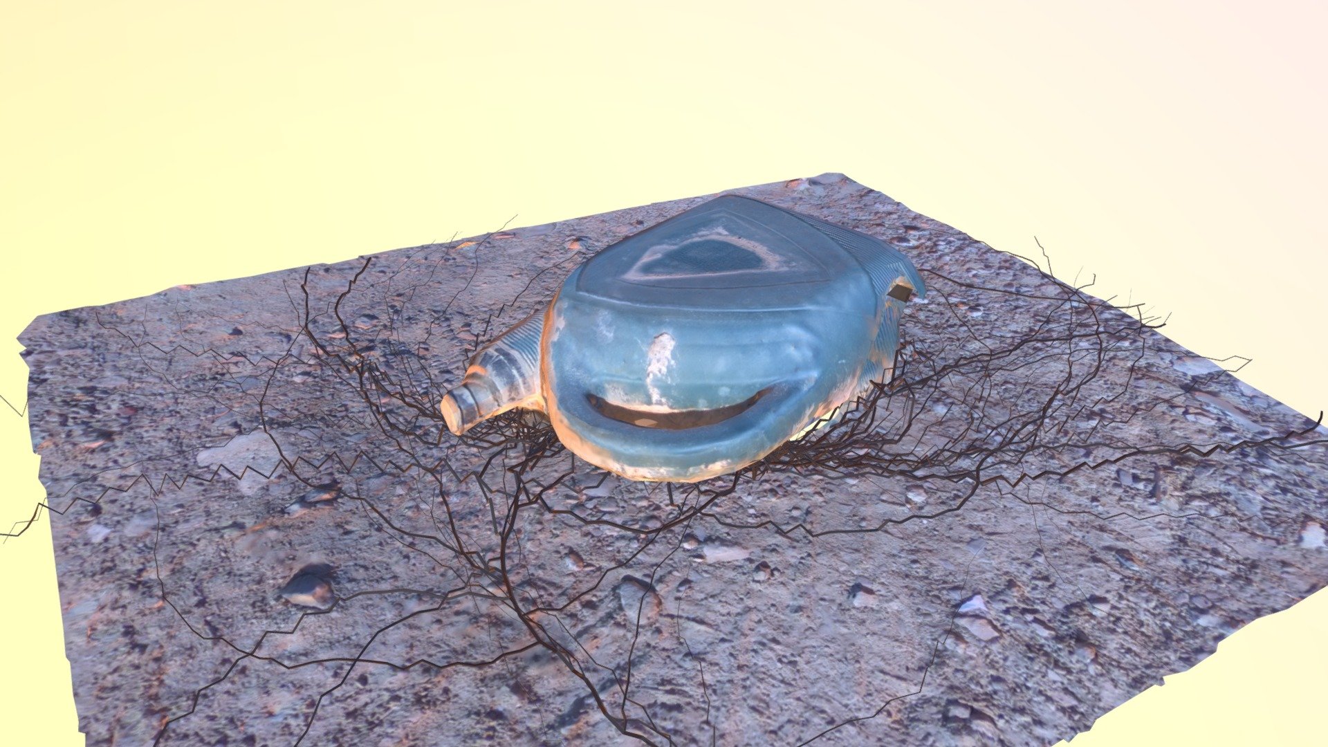 photogrammetry can of oil abandoned