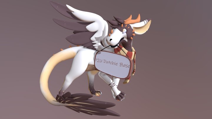 Dutch Angel Dragon base 3D Model