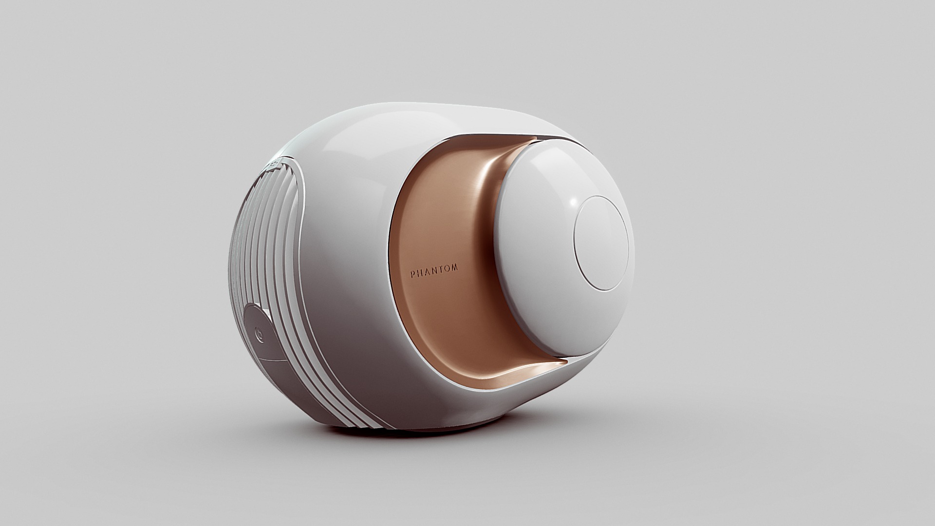 3D model DEVIALET’S GOLD PHANTOM - This is a 3D model of the DEVIALET'S GOLD PHANTOM. The 3D model is about logo.