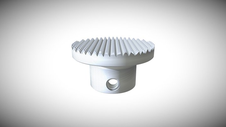 Tête De Vérin Cylindrique 3D Model