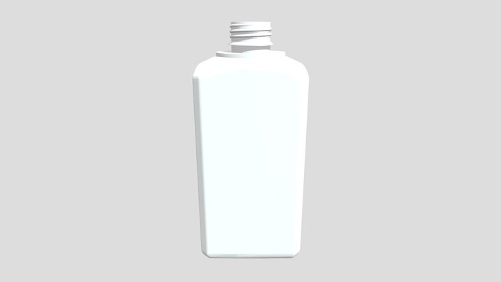 Флакон_с_мерной_шкалой_маленькая_крышка_0,5_литр 3D Model