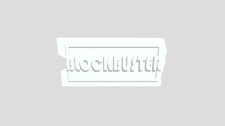BlockBuster Logo 3D Model