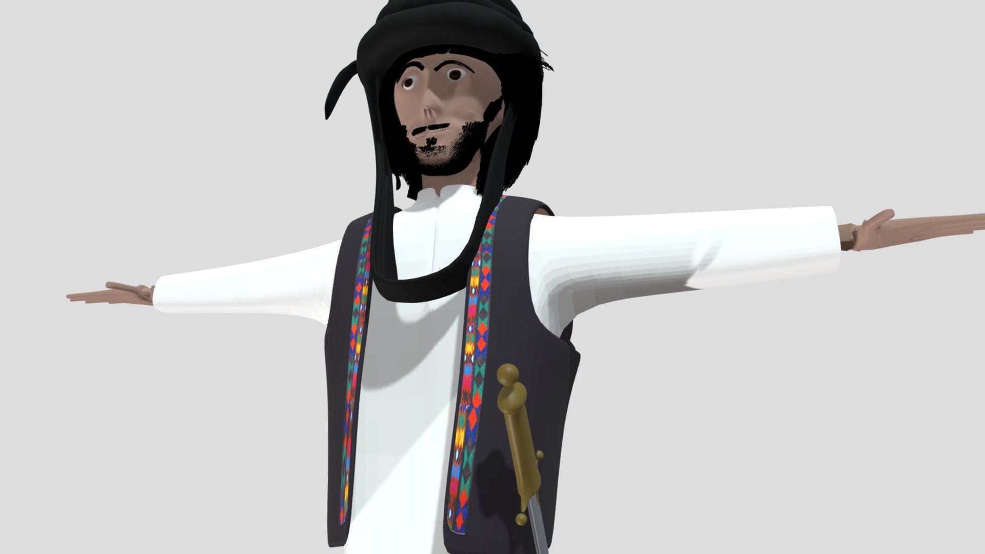 balochi shawl man