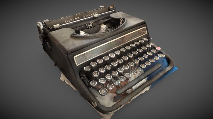Hispano Olivetti typewriter, Sabadell, Catalunya 3D Model