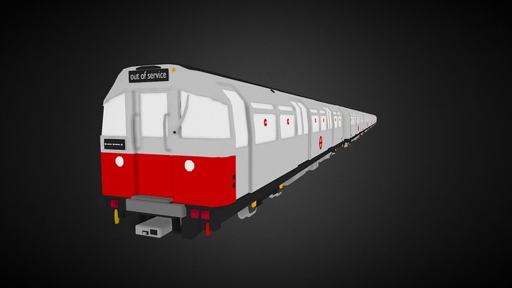 1973 Tube Stock Low Poly Interior 3D Model