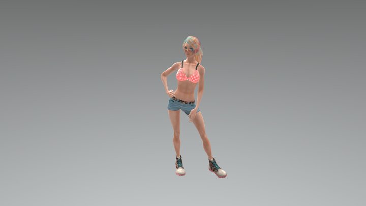 CC-Izzy:Cat Walk((without floor contact 3D Model