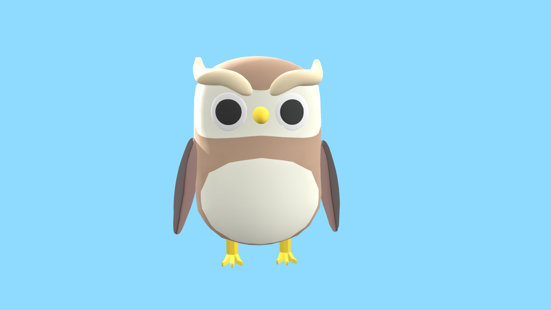 Owl - Download Free 3D model by po (@ChocoCookie) [d177e1f] - Sketchfab