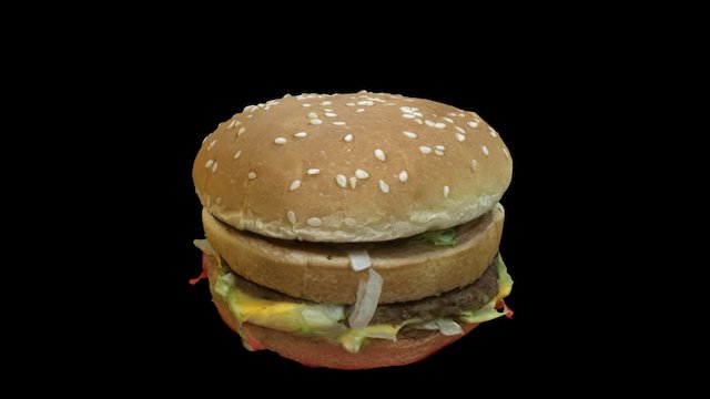 burger cleaned with no holes 3D Model