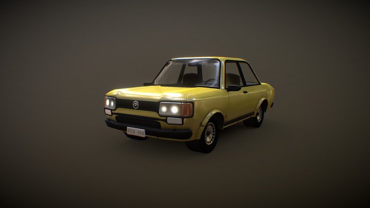 Original car design (videogame art) 3D Model