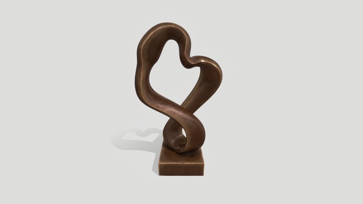 Modern Decorative Abstract Bronze Art Sculpture 3D Model