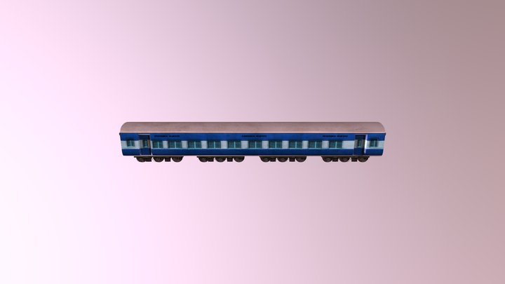 Train Coach 3D Model