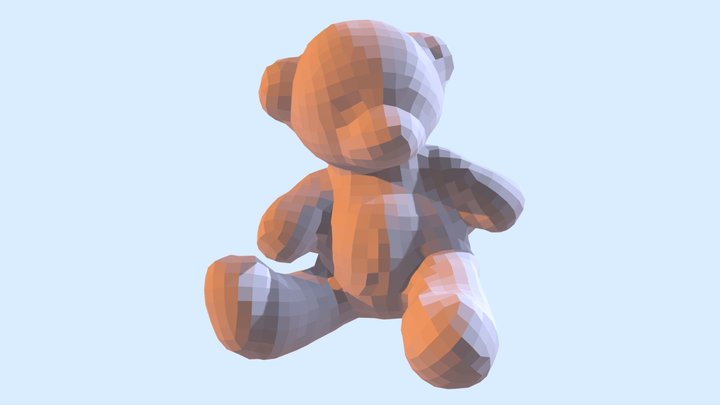 Basic Teddy Bear (Low-Poly Version) 3D Model