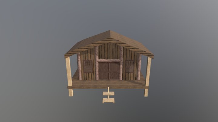 Beach Cabin 3D Model