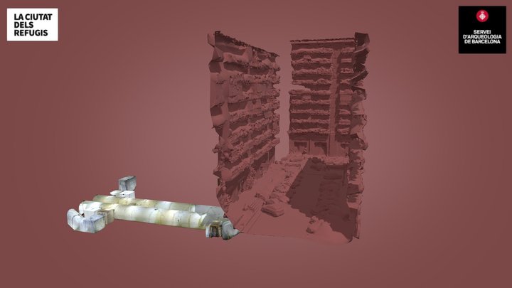 Refugi antiaeri Fàbrica Elizalde 3D Model