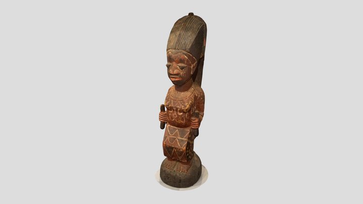 Fowler Museum - Ère olòrìṣà (image of a devotee) 3D Model